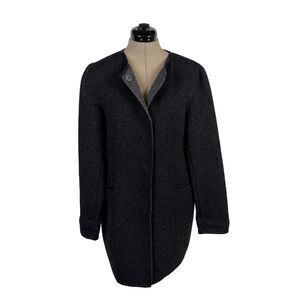 Katherine Kelly Alpaca Wool Coat Medium Dark Grey Classic Quiet Luxury Old Money